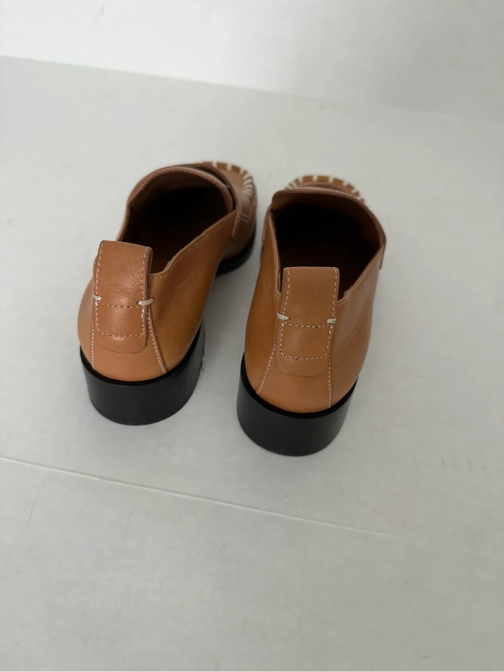 Labucq George Loafers with White Stitching Size 40